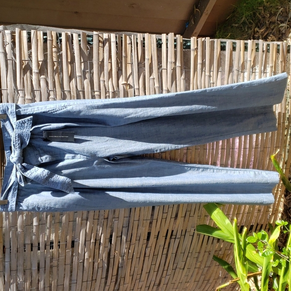 Denim Wide Leg Trousers - Picture 1 of 3